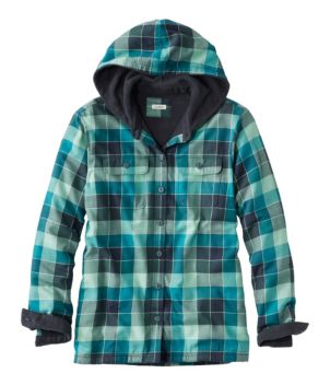 Women's Fleece-Lined Flannel Hoodie, Plaid