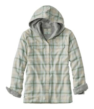 Women's Fleece-Lined Flannel Hoodie, Plaid