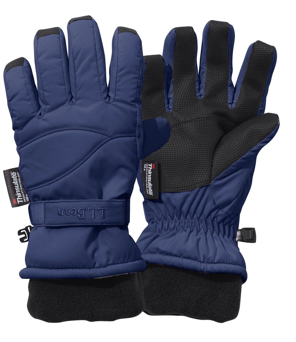 Kids' Cold Buster Waterproof Gloves Deepest Blue Large, Synthetic/Nylon | L.L.Bean