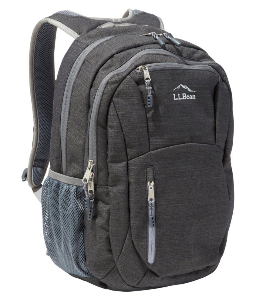 grey ll bean backpack