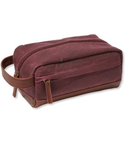 waxed canvas toiletry kit