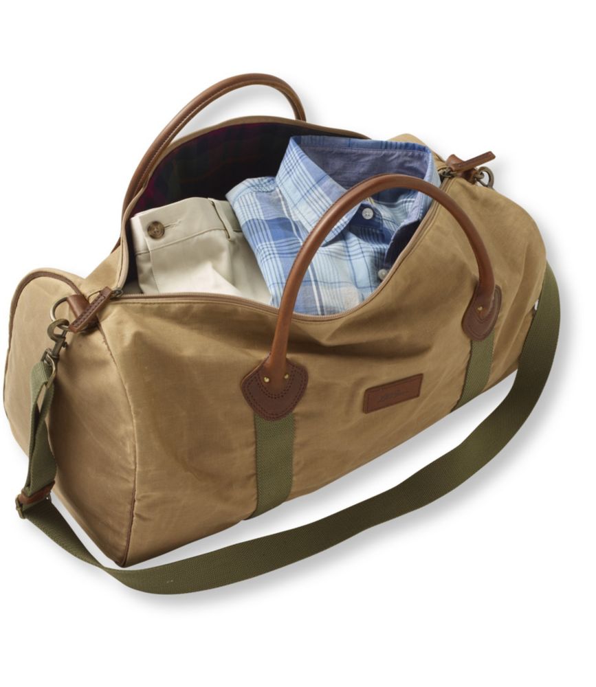 ll bean heritage waxed canvas duffle