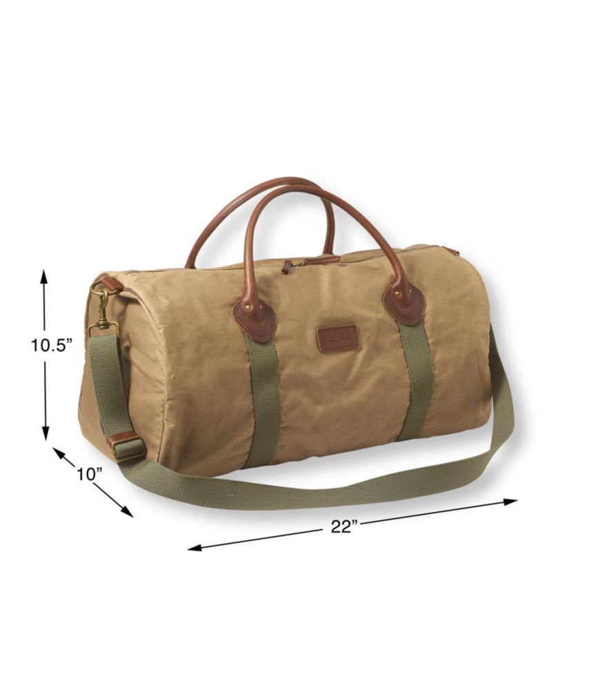 waxed duffle bag