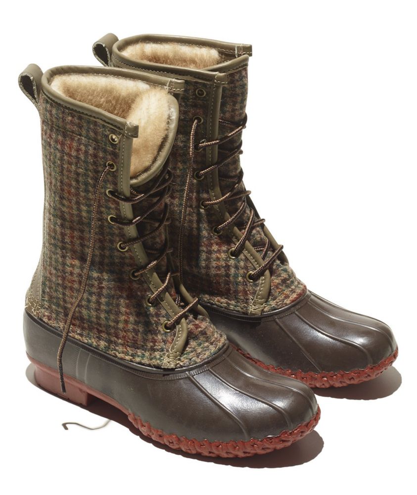 fur lined bean boots