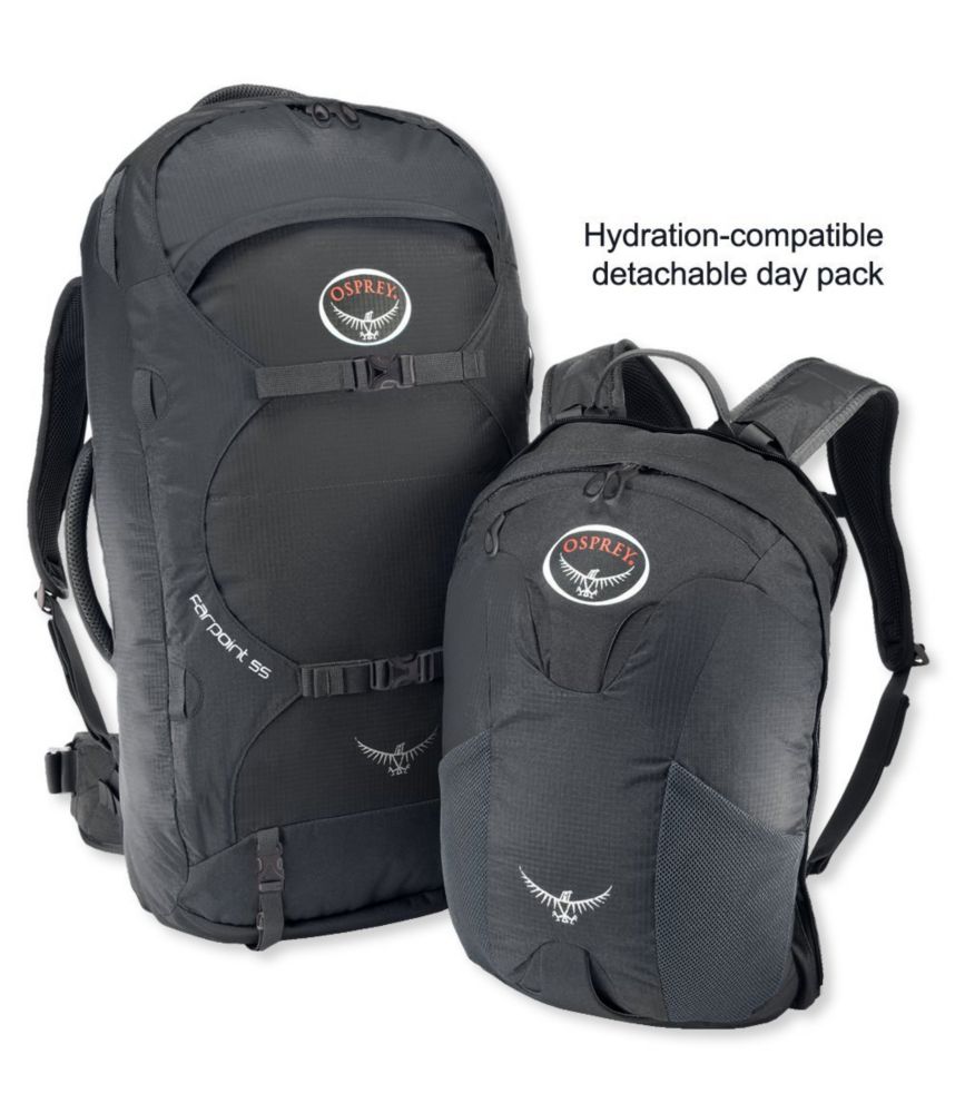 backpack with detachable day pack