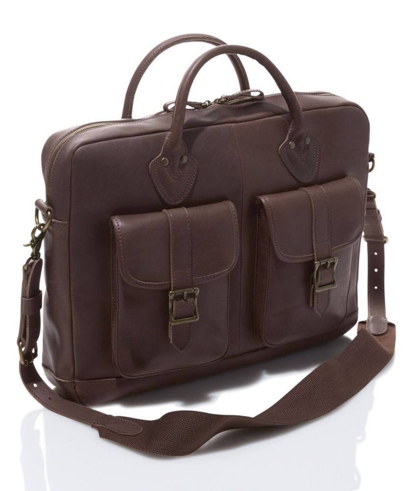 ll bean leather briefcase