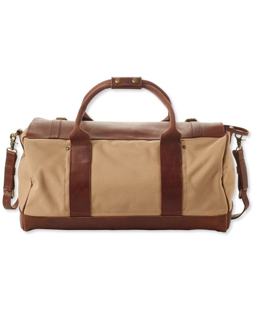 ll bean leather duffle bag mens