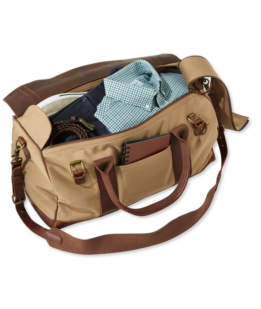 ll bean signature leather duffle