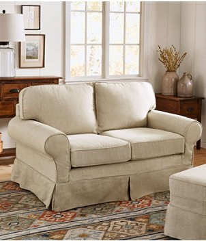 Pine Point Slipcovered Love Seat