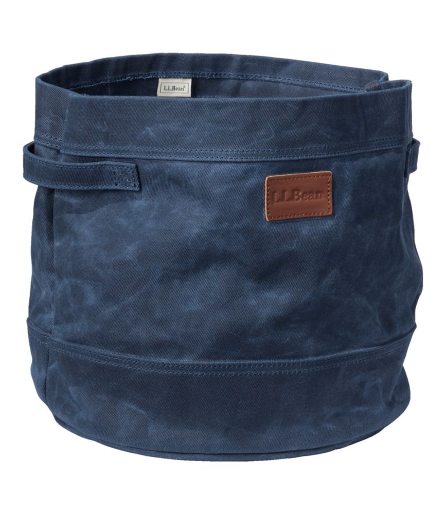 Waxed-Canvas Storage Tote, Navy Night, small image number 1