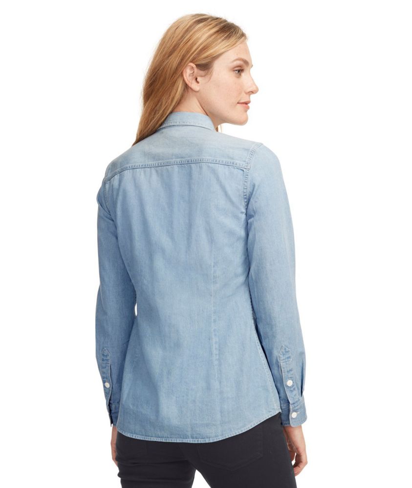 ll bean womens denim shirt