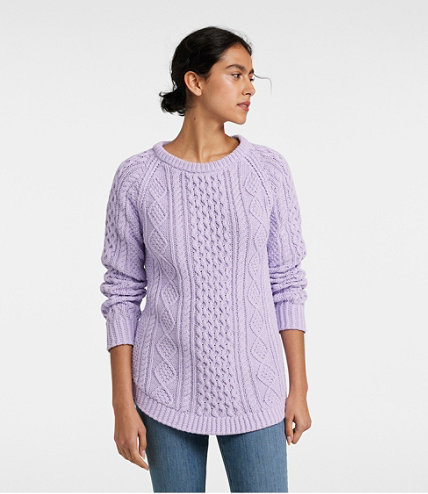 Women's Signature Cotton Fisherman Tunic Sweater | Free Shipping ...