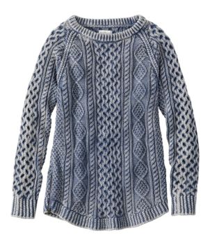 Women's Signature Cotton Fisherman Tunic Sweater, Washed