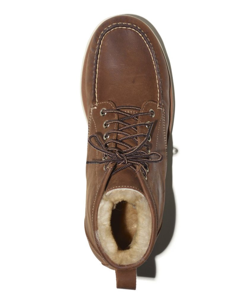 shearling lined boots mens