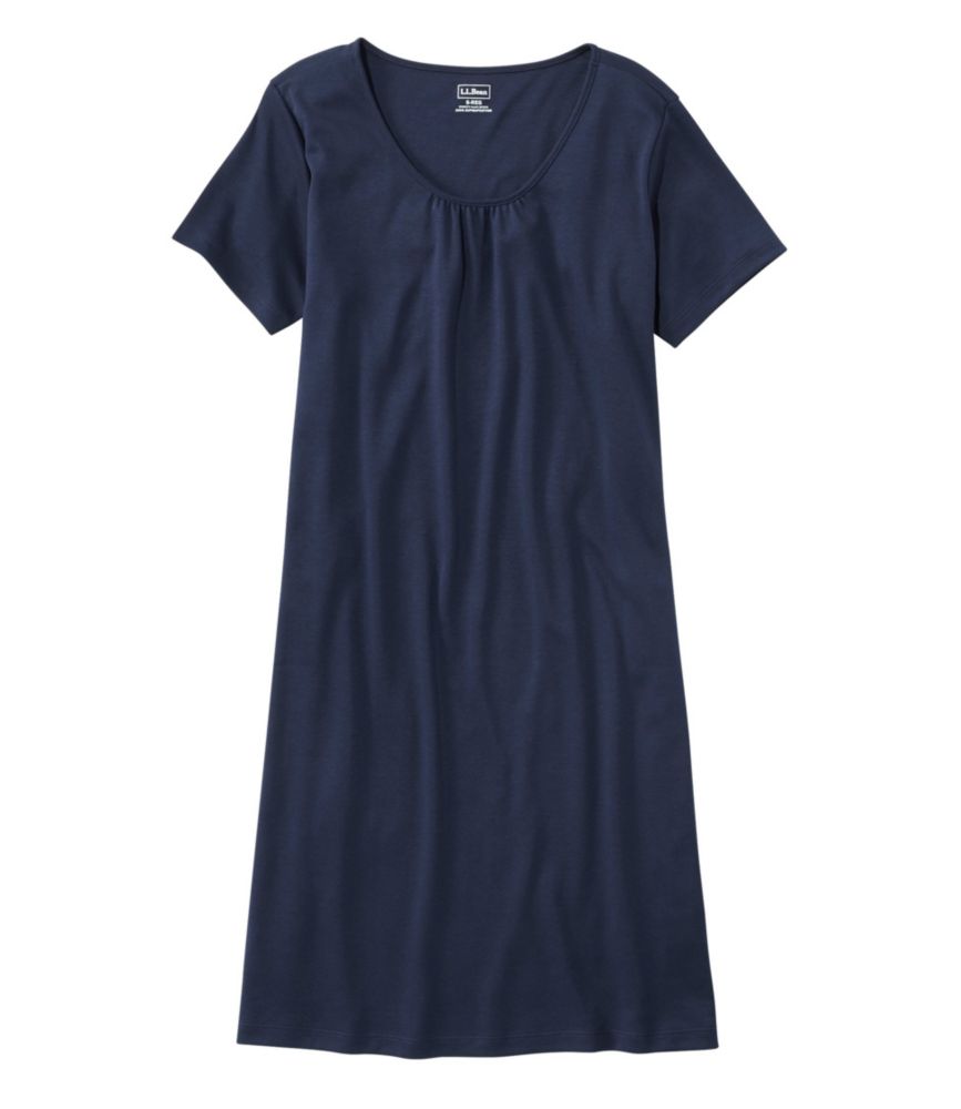 Women's Supima Nightgown, Short-Sleeve, , small image number 3