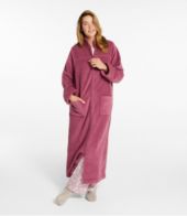 Women S Winter Fleece Robe Zip Front