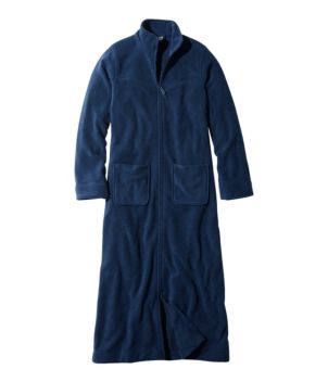 Women's Winter Fleece Robe, Zip-Front