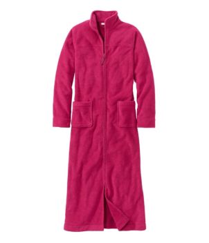 Women's Winter Fleece Robe, Zip-Front