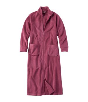 Women's Winter Fleece Robe, Zip-Front