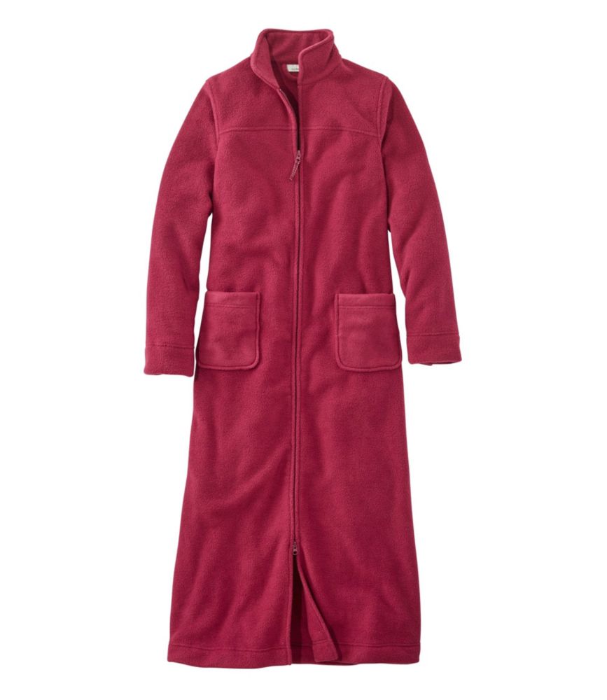 Women's Winter Fleece Robe, ZipFront