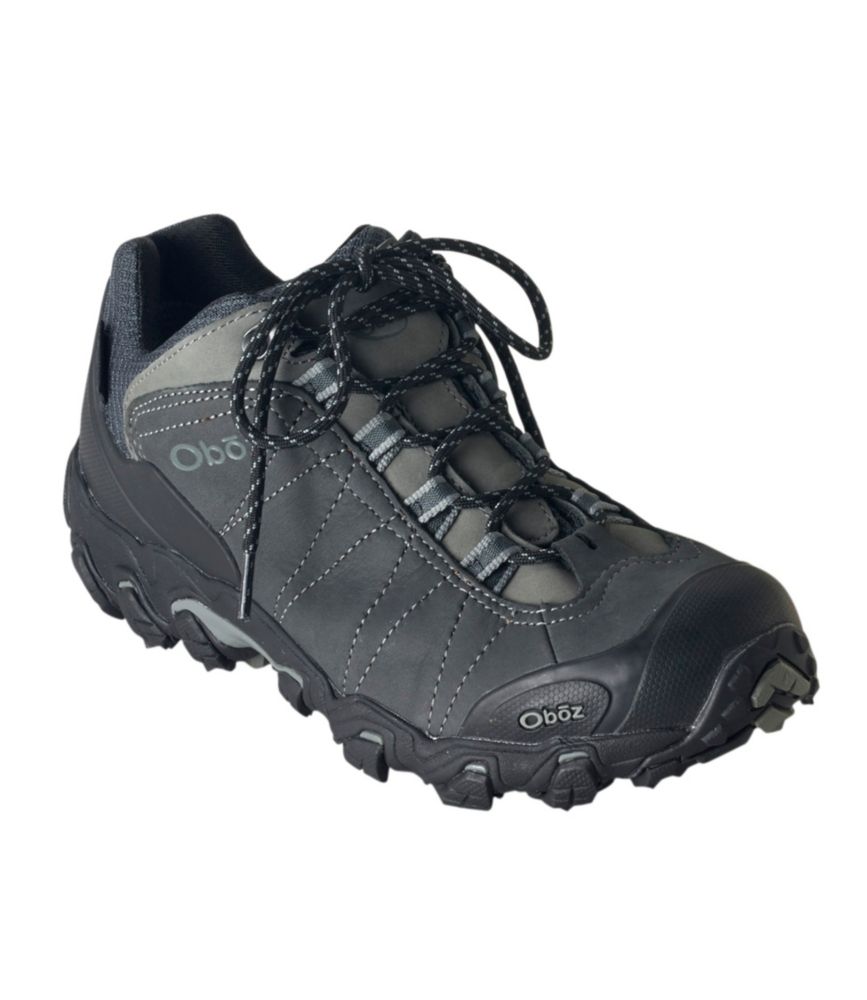 Men's Oboz Bridger Low B-Dry Hiking Shoes, Dark Shadow, small image number 5