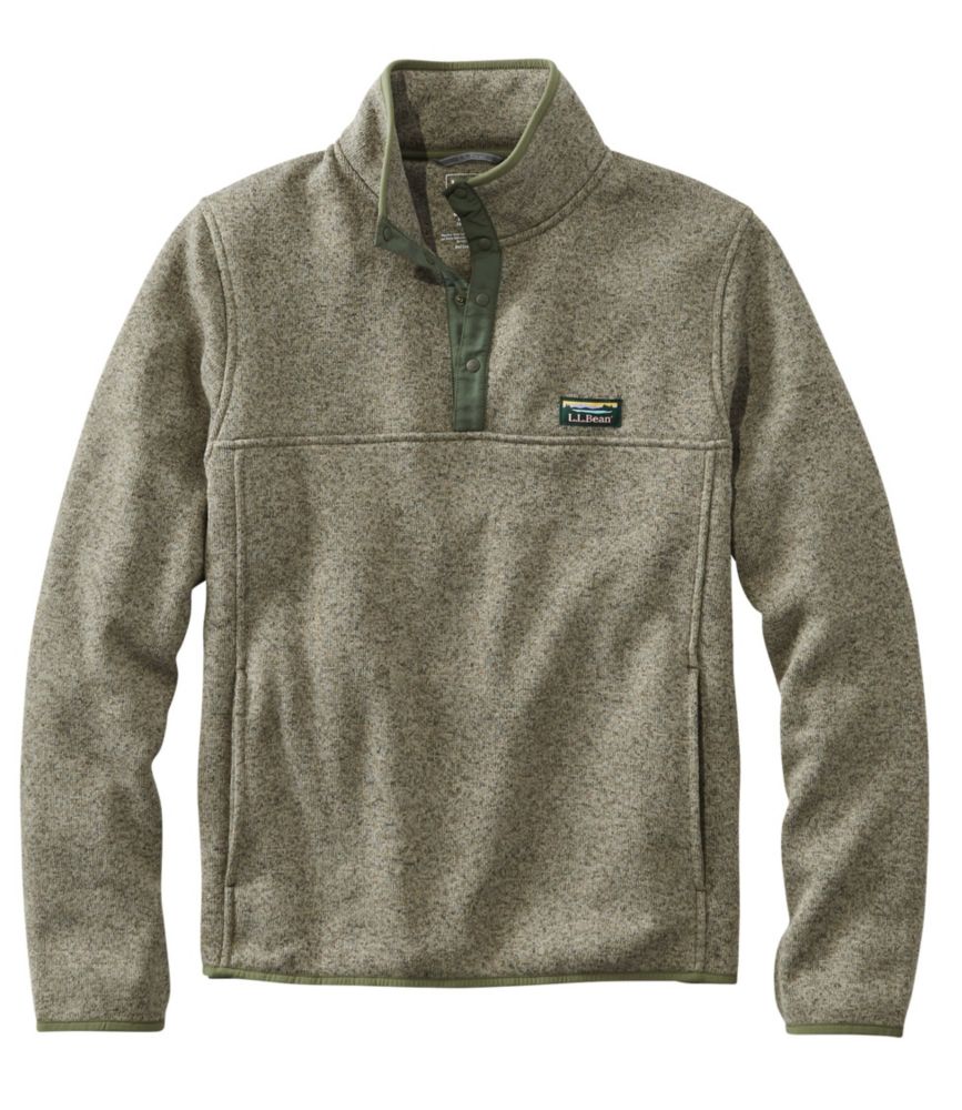 Men's L.L.Bean Sweater Fleece Pullover, Eucalyptus, small image number 1