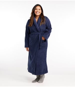 Women's Winter Fleece Robe, Wrap-Front