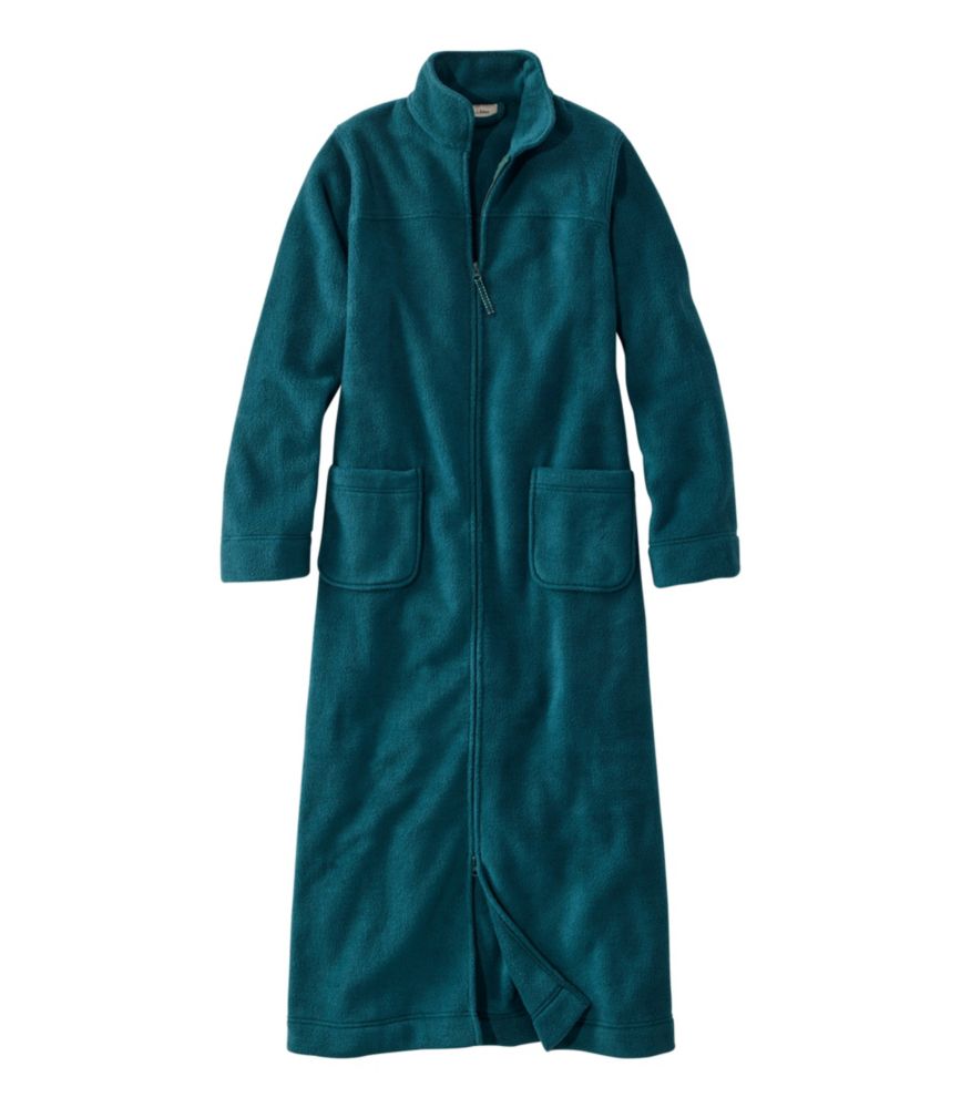 Women's Winter Fleece Robe, Zip-Front
