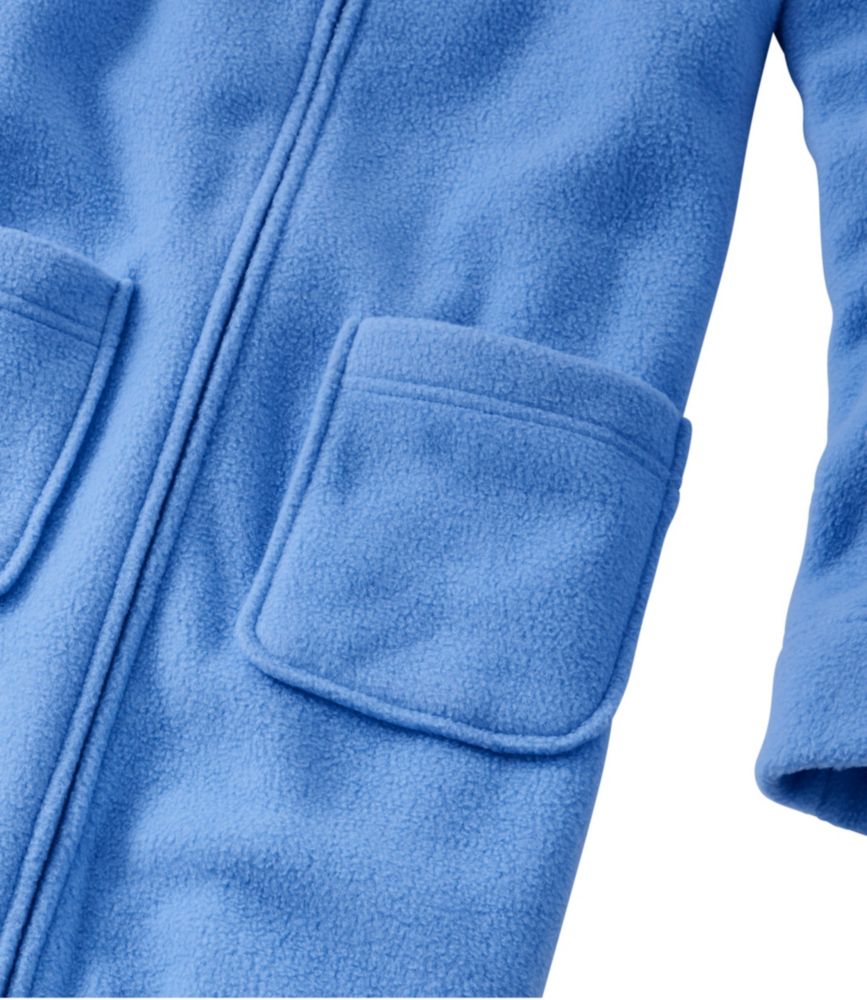 Women's Winter Fleece Robe, Zip-Front, Twilight, small image number 5