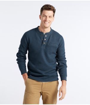 Men's Katahdin Iron Works® Bonded Waffle Fleece Henley