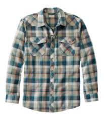 Men's Organic Flannel Shirt, Slightly Fitted