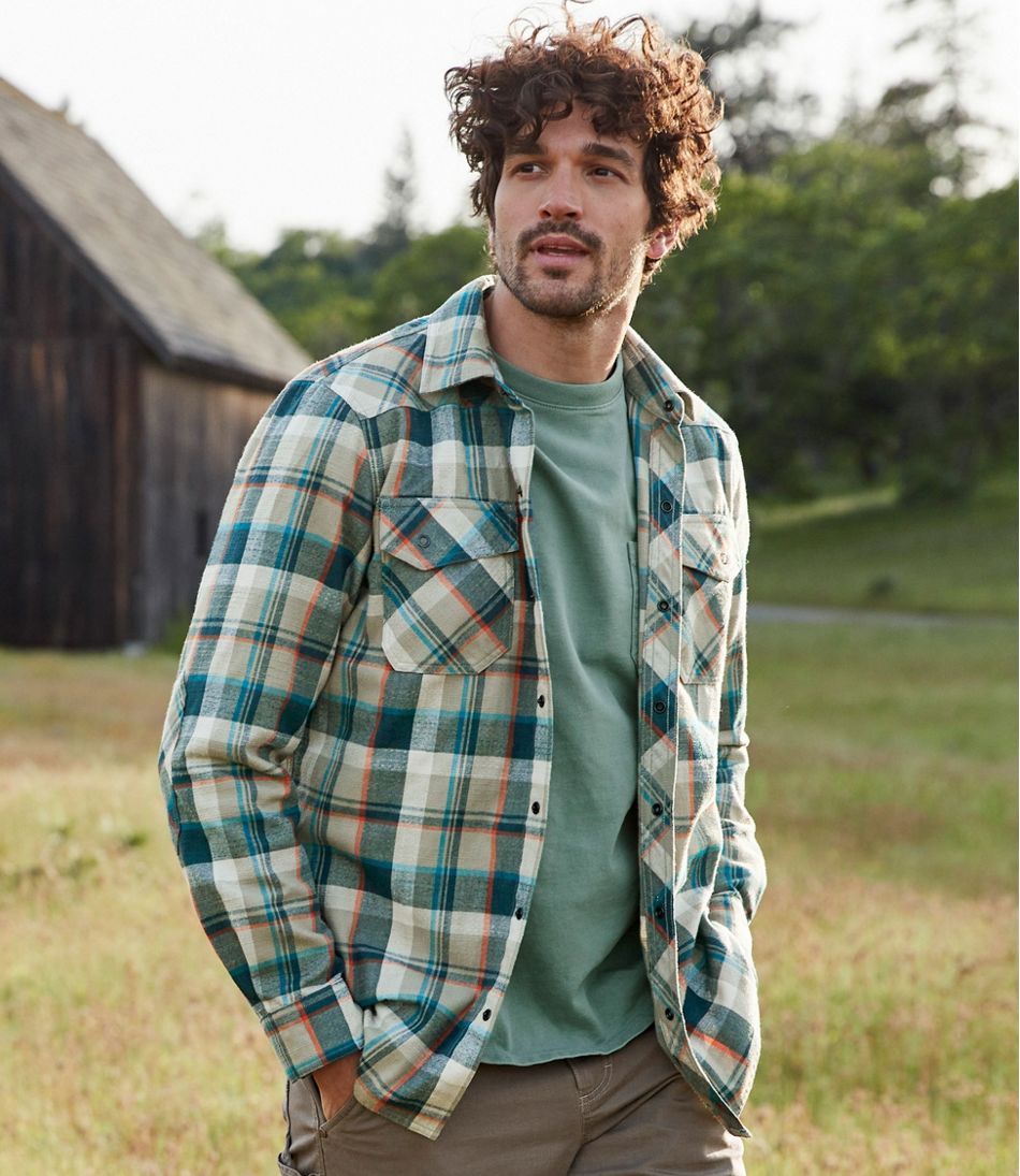 Men's Katahdin Performance Flannel Shirt, Slightly Fitted | Casual