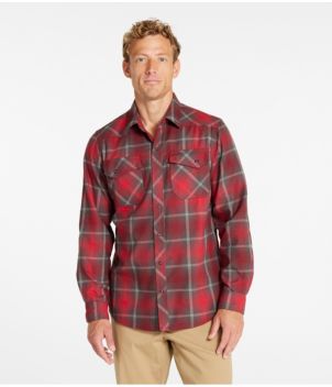 Men's Katahdin Performance Flannel Shirt, Slightly Fitted