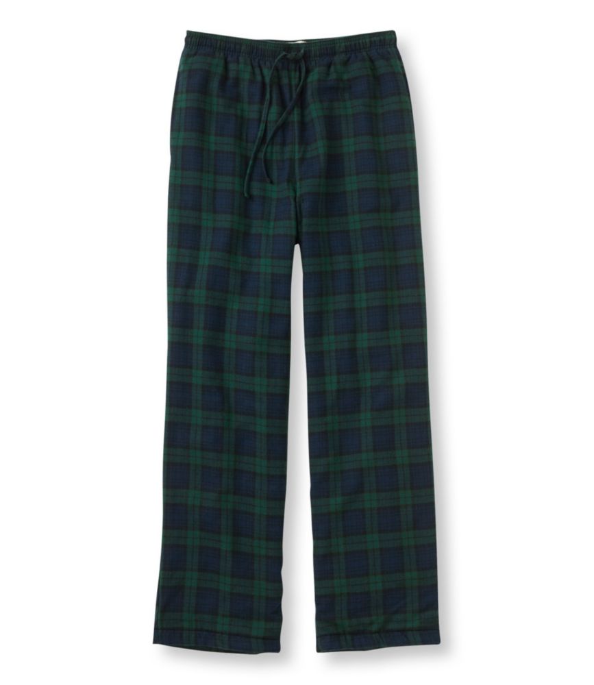Men's Scotch Plaid Flannel Sleep Pants, FleeceLined Sleepwear at L.L