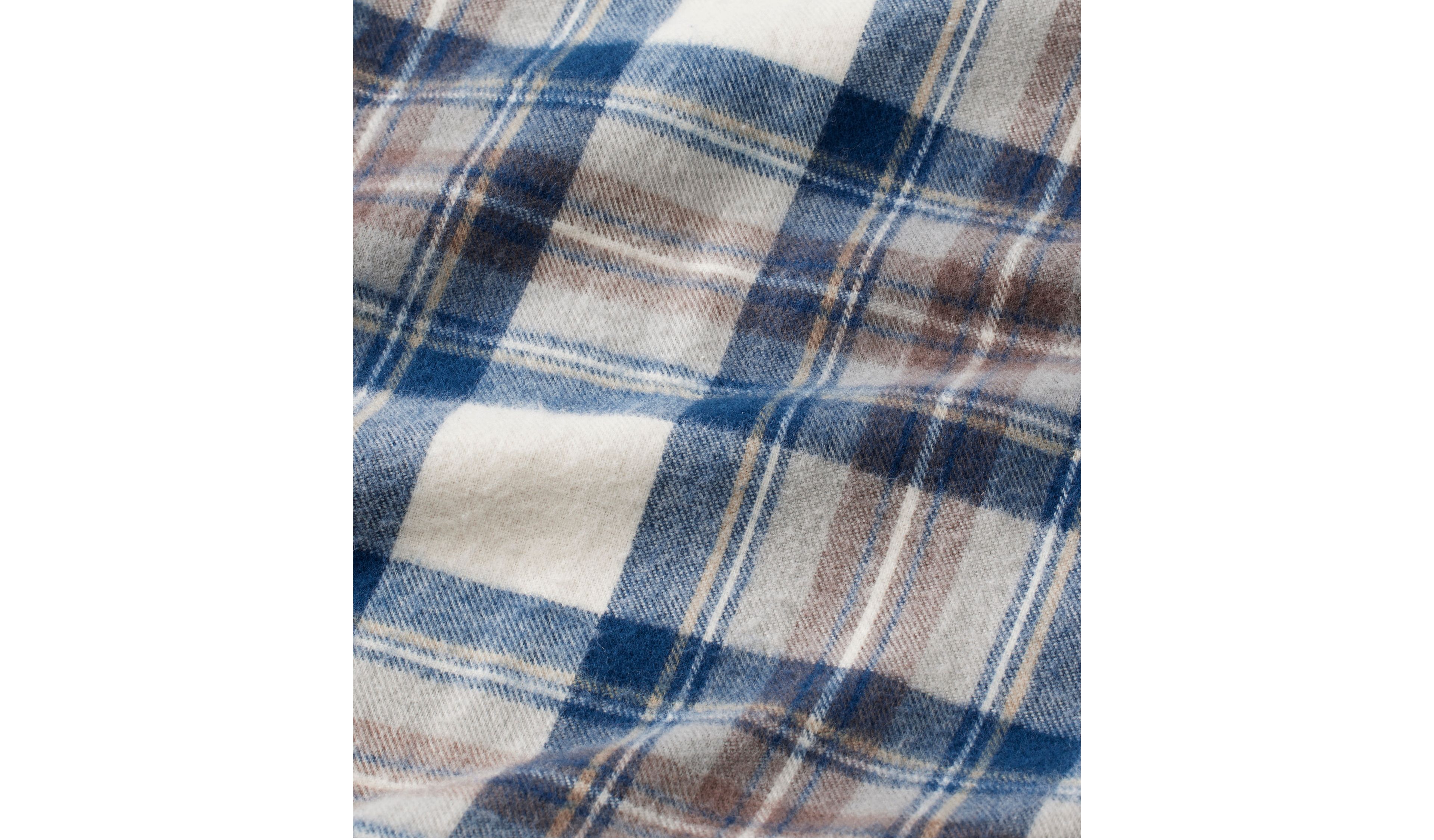 Men's Scotch Plaid Flannel Shirt, Slightly Fitted