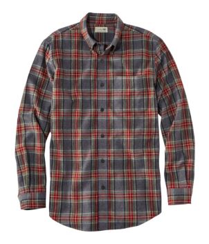 Men's Scotch Plaid Flannel Shirt, Slightly Fitted