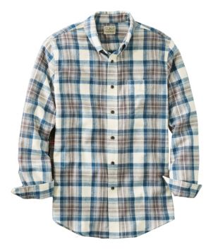 L. L. Bean Fishing 280940 Blue Button Down Long Sleeve Shirt Men's Size  Large