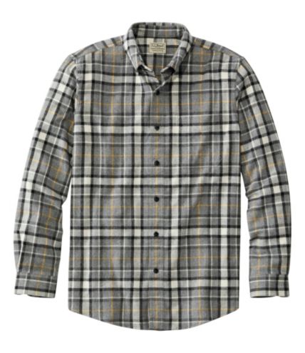 Men's Scotch Plaid Flannel Shirt, Slightly Fitted | Casual Button-Down ...