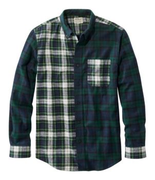 Men's Scotch Plaid Flannel Shirt, Slightly Fitted