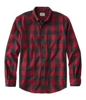 Men's Scotch Plaid Flannel Shirt, Slightly Fitted