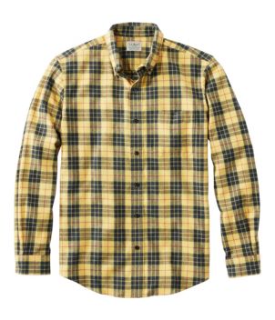 Men's Scotch Plaid Flannel Shirt, Slightly Fitted