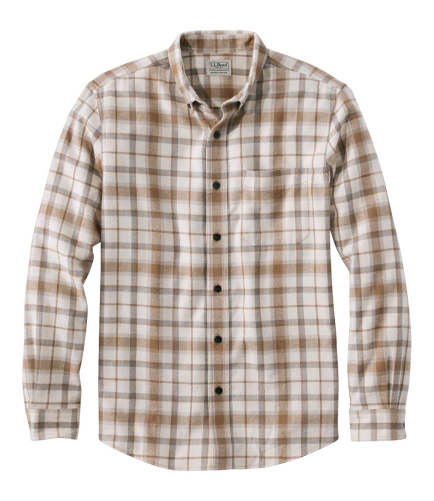Men's Scotch Plaid Flannel Shirt, Slightly Fitted