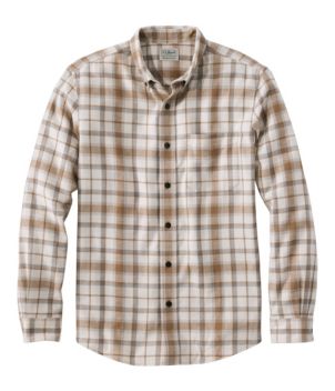 Men's Scotch Plaid Flannel Shirt, Slightly Fitted