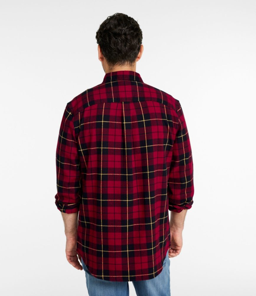 Men's Scotch Plaid Flannel Shirt, Slightly Fitted