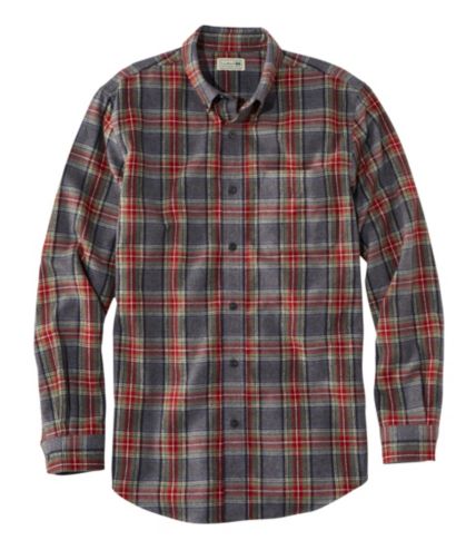 Men's Scotch Plaid Flannel Shirt, Slightly Fitted | Free Shipping at L ...