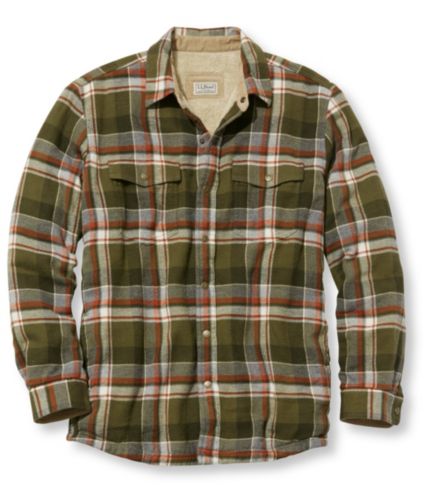L.L.Bean Sherpa-Lined Shirt Jac, Slightly Fitted | Free Shipping at L.L ...