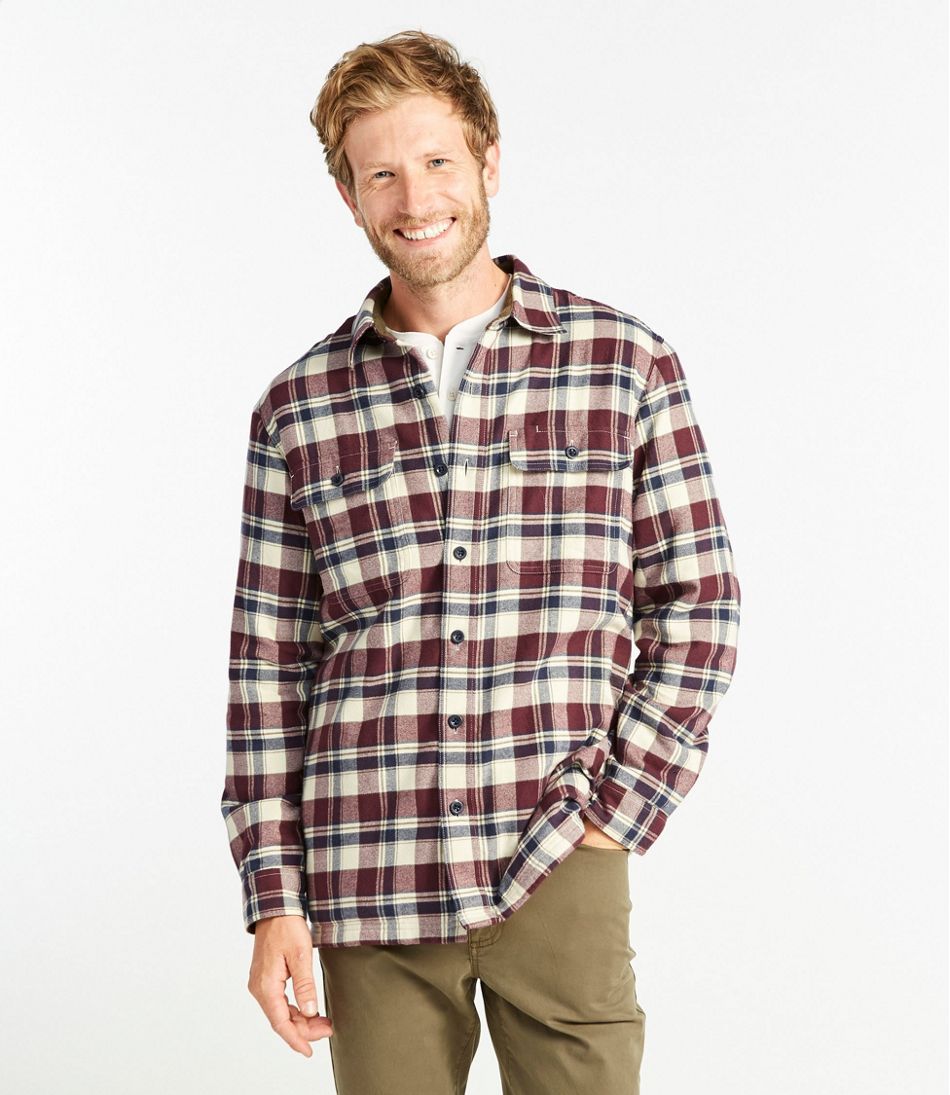 gemakkelijk Mars lepel Men's Fleece-Lined Flannel Shirt, Traditional Fit | Casual Button-Down  Shirts at L.L.Bean