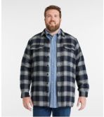 Men's Fleece-Lined Flannel Shirt, Traditional Fit