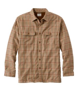 Men's Fleece-Lined Flannel Shirt, Traditional Fit