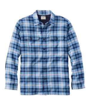 Men's Fleece-Lined Flannel Shirt, Traditional Fit